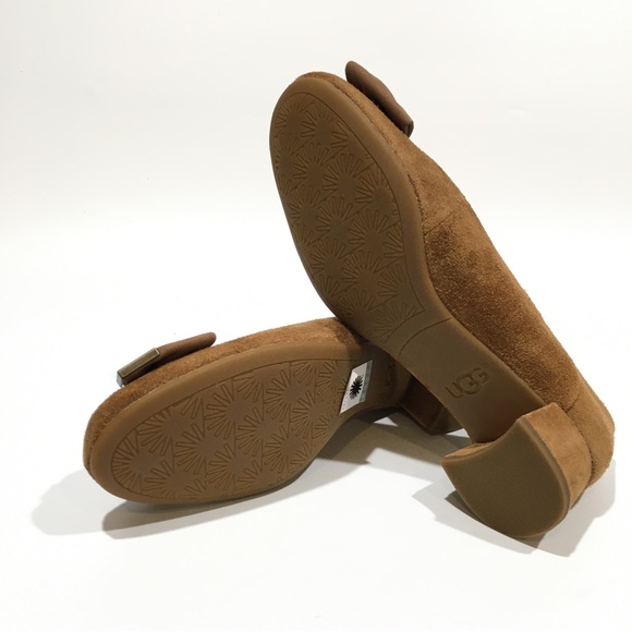 UGG Koa Bow Heel -Chestnut Suede -US 9 -New - Picture 5 of 8